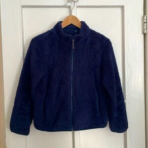 Super cozy fleece zip-up jacket.